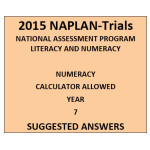 2015 Y7 Numeracy Calculator Allowed